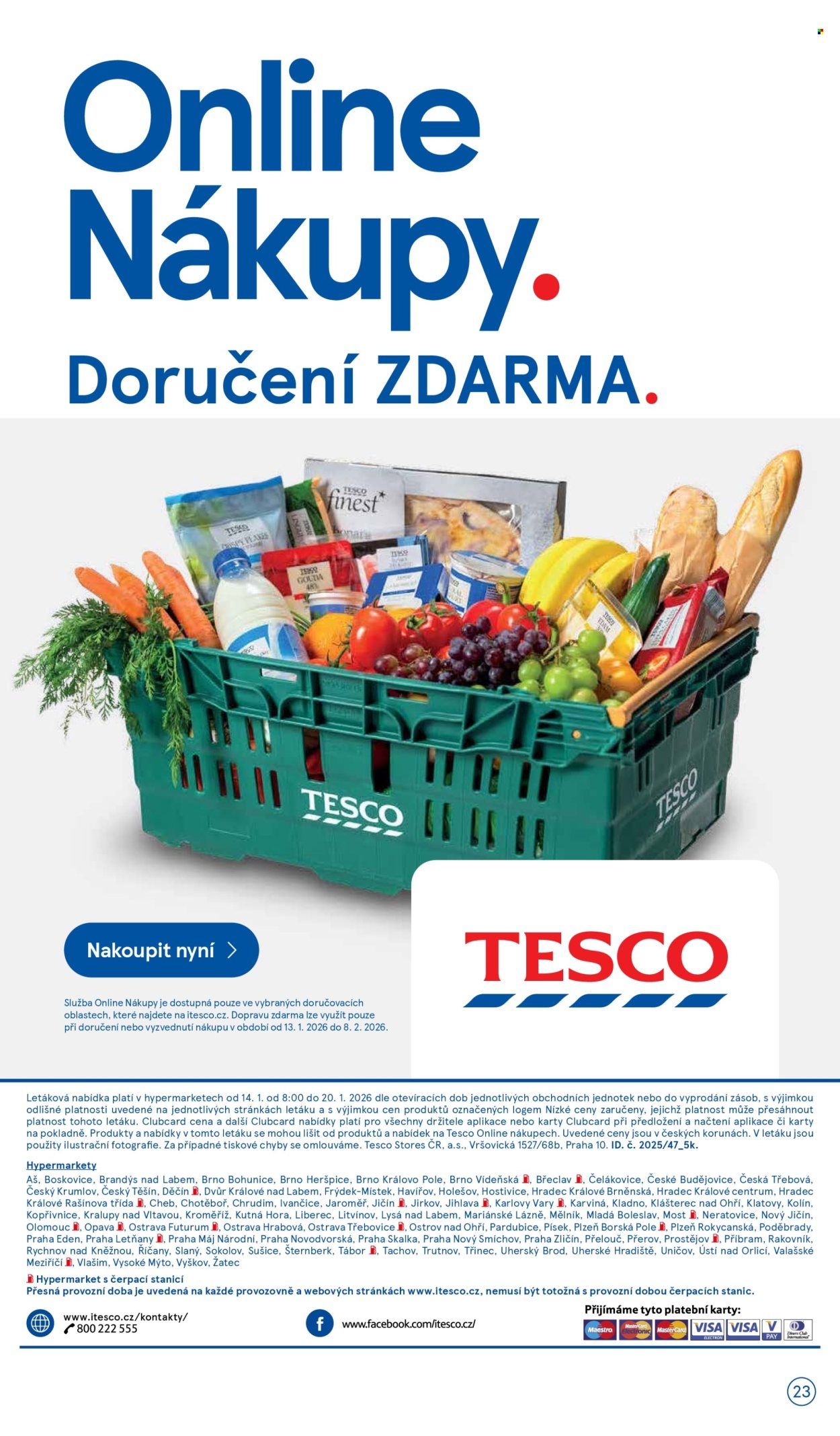 Leták TESCO - 14.1.2026 - 20.1.2026. Strana 23