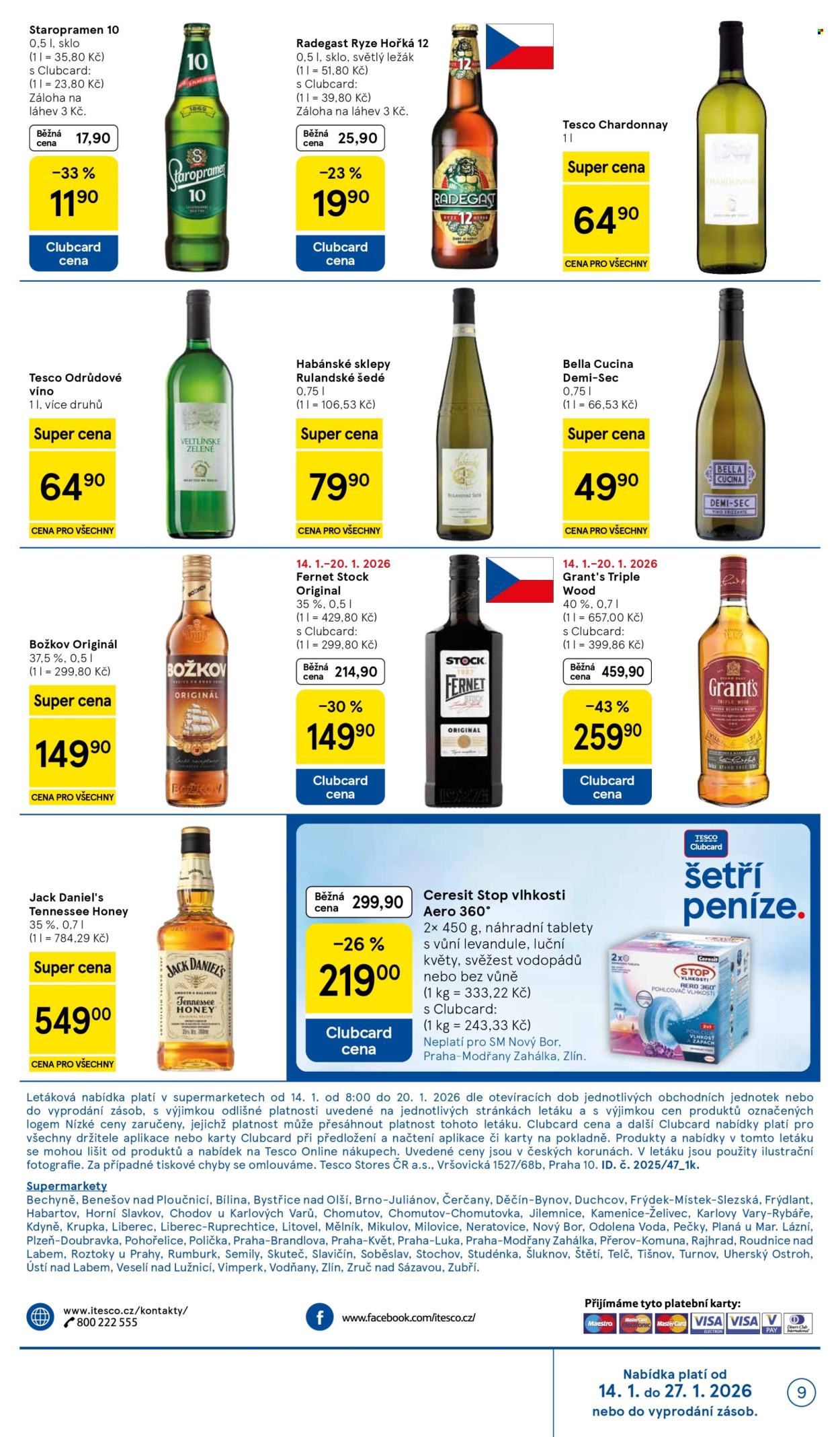 Leták TESCO supermarket - 14.1.2026 - 20.1.2026. Strana 9