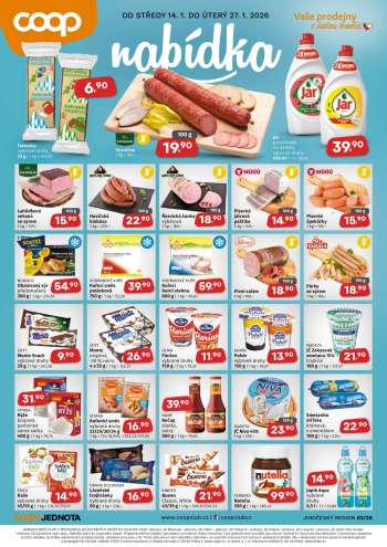 Leták coop JEDNOTA - 14.1.2026 - 27.1.2026.