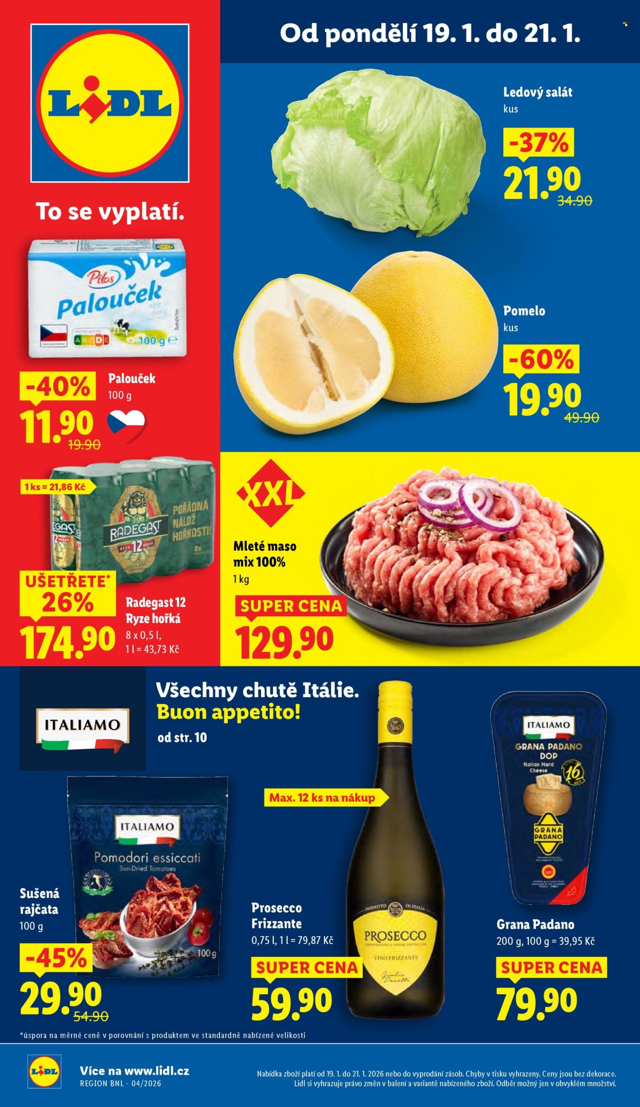 Leták Lidl - 19.1.2026 - 21.1.2026. Strana 1