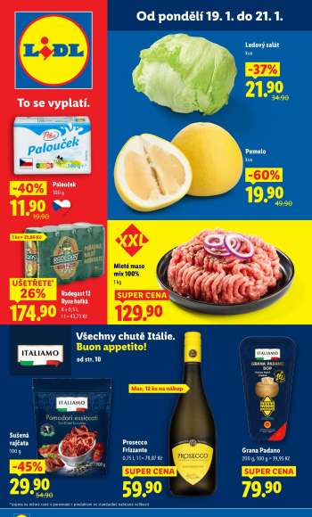 Leták Lidl - 19.1.2026 - 21.1.2026.
