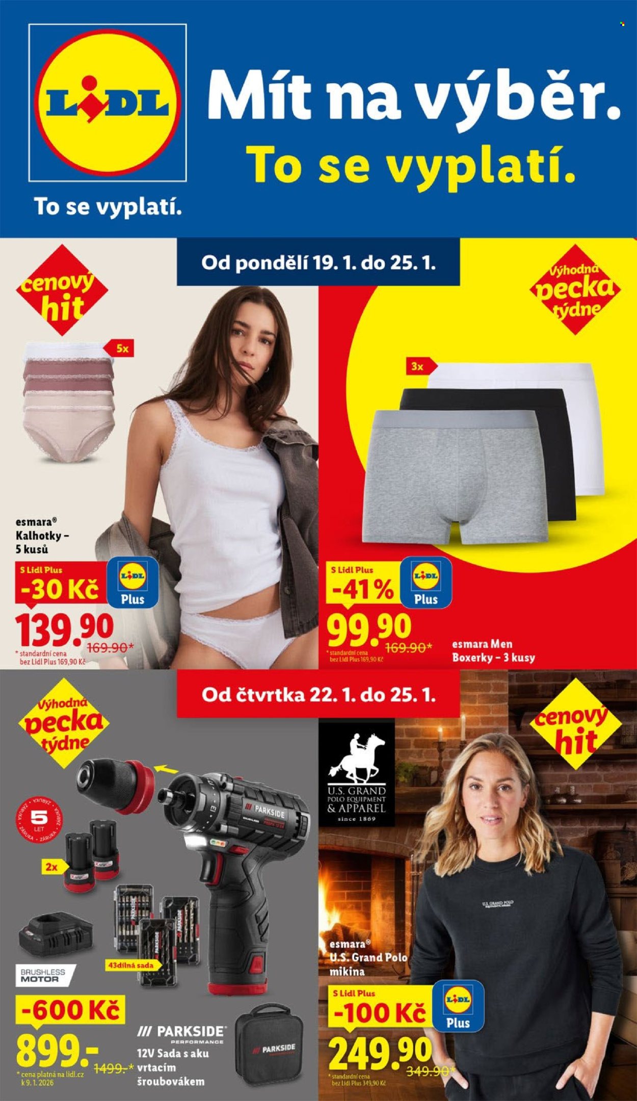 Leták Lidl - 19.1.2026 - 25.1.2026. Strana 1