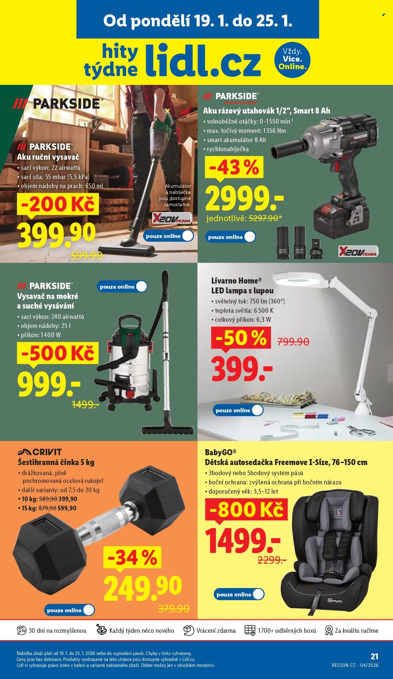 Leták Lidl - 19.1.2026 - 25.1.2026. Strana 1