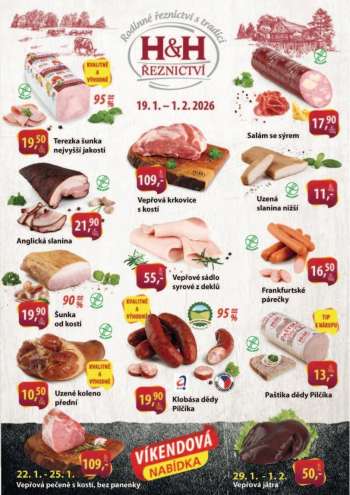 Leták Řeznictví H&H - 19.1.2026 - 1.2.2026.