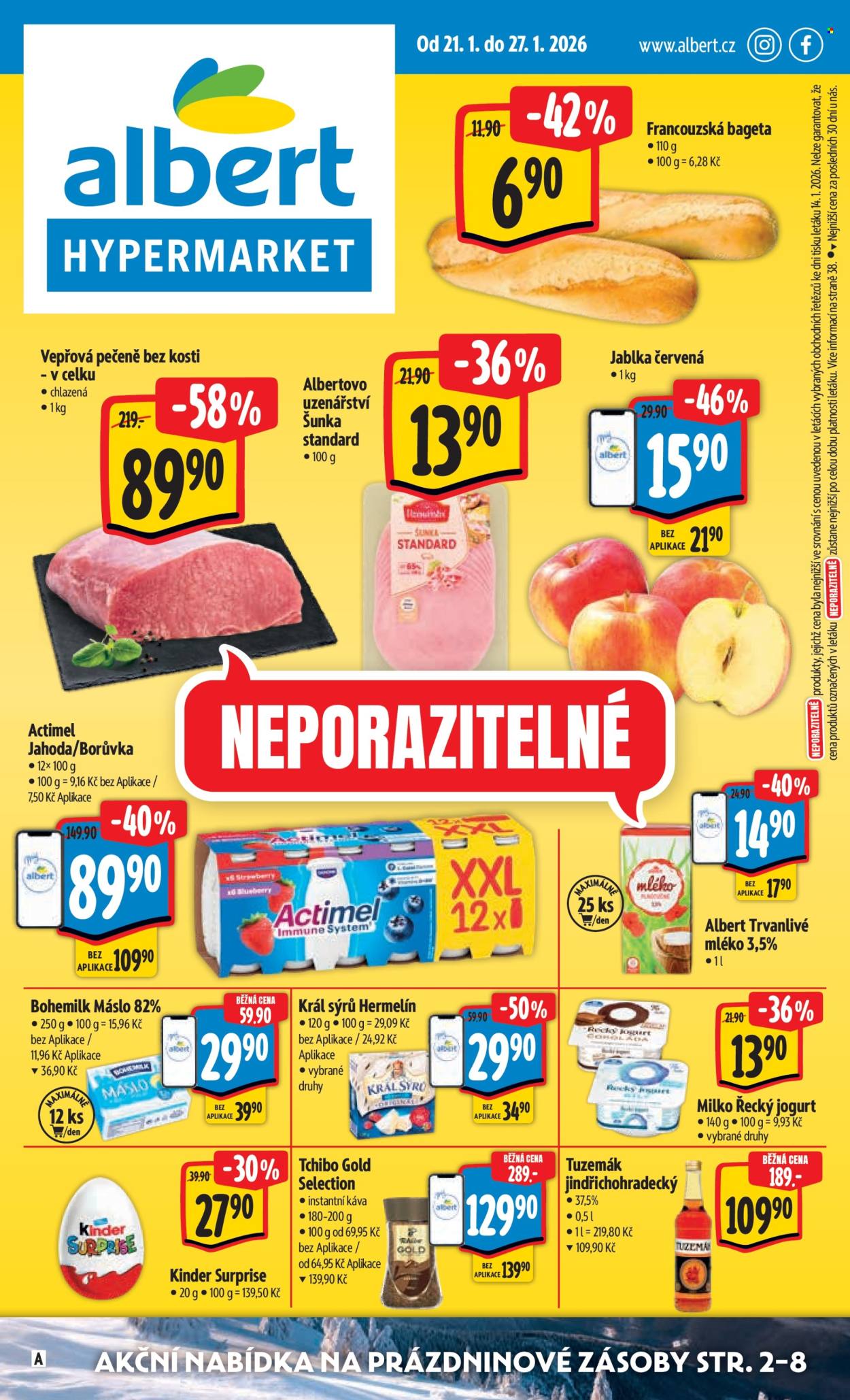 Leták Albert Hypermarket - 21.1.2026 - 27.1.2026. Strana 1