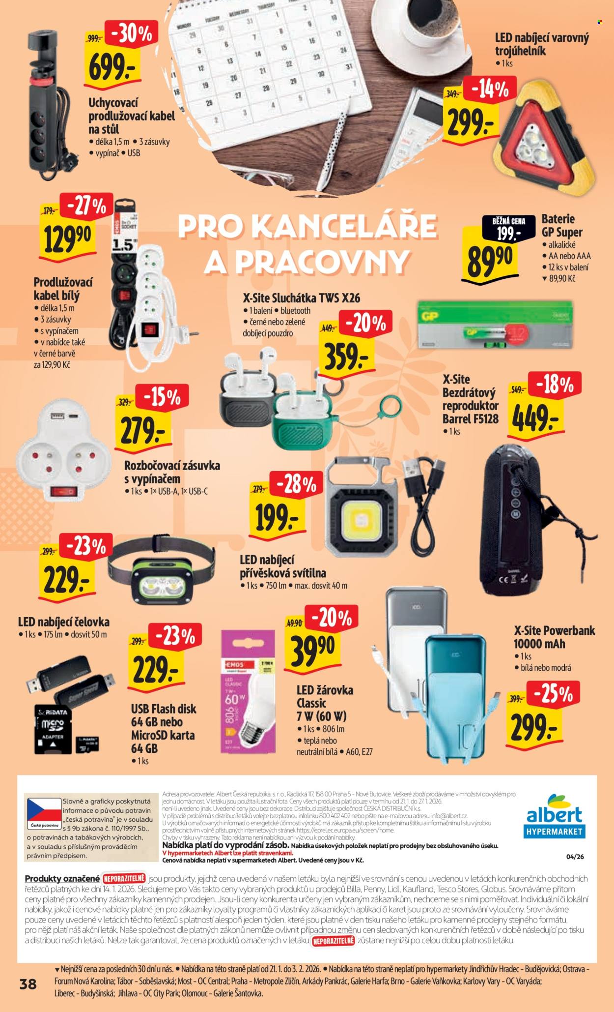 Leták Albert Hypermarket - 21.1.2026 - 27.1.2026. Strana 44