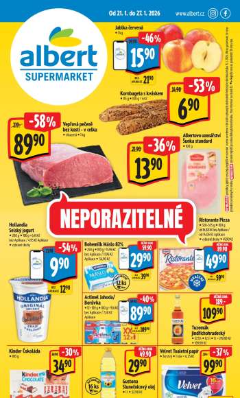 Leták Albert Supermarket - 21.1.2026 - 27.1.2026.