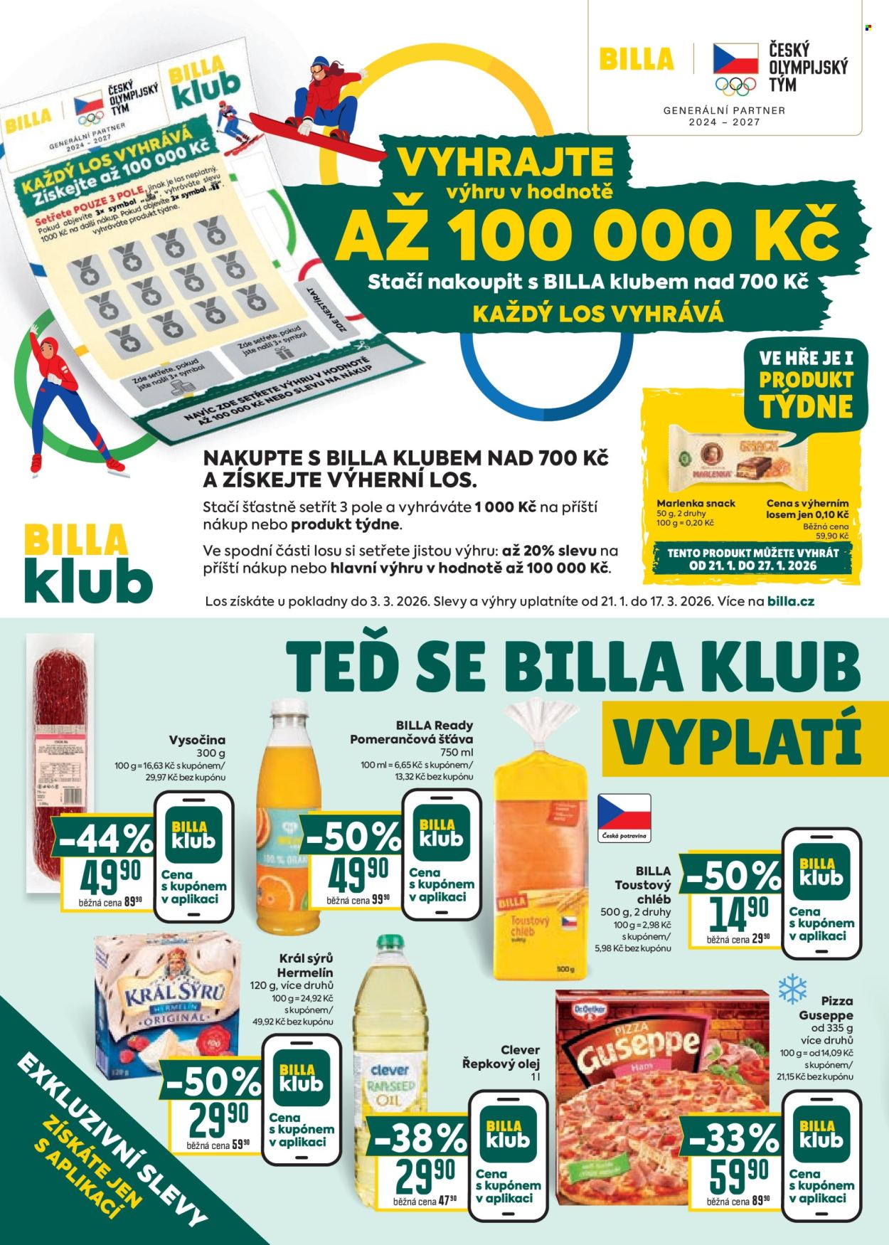 Leták BILLA - 21.1.2026 - 27.1.2026. Strana 4