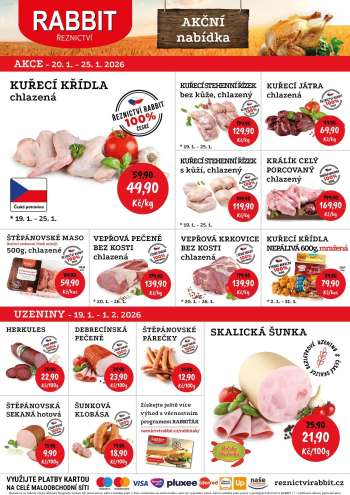 Leták RABBIT řeznictví - 20.1.2026 - 25.1.2026.