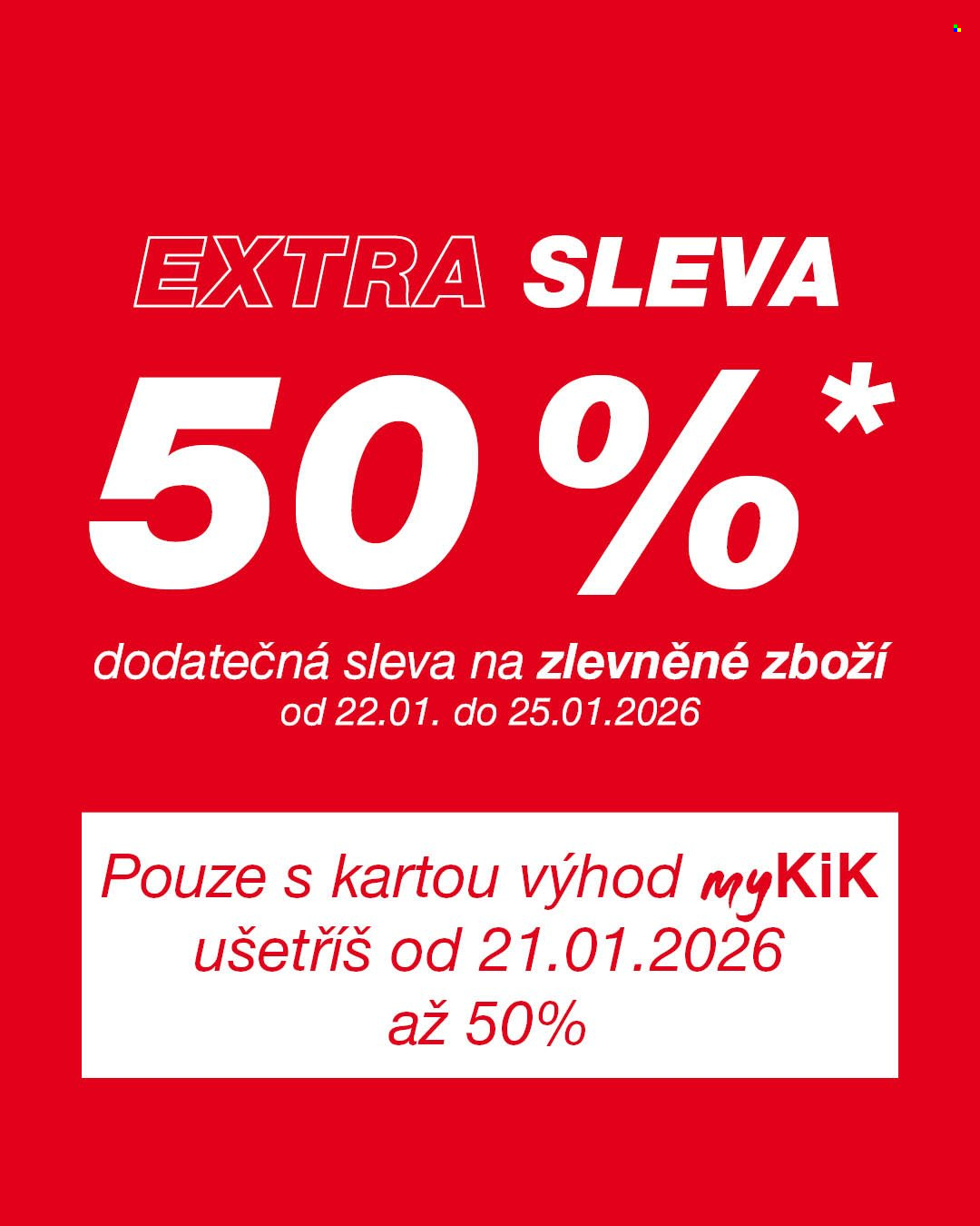 Leták kik - 21.1.2026 - 25.1.2026. Strana 1