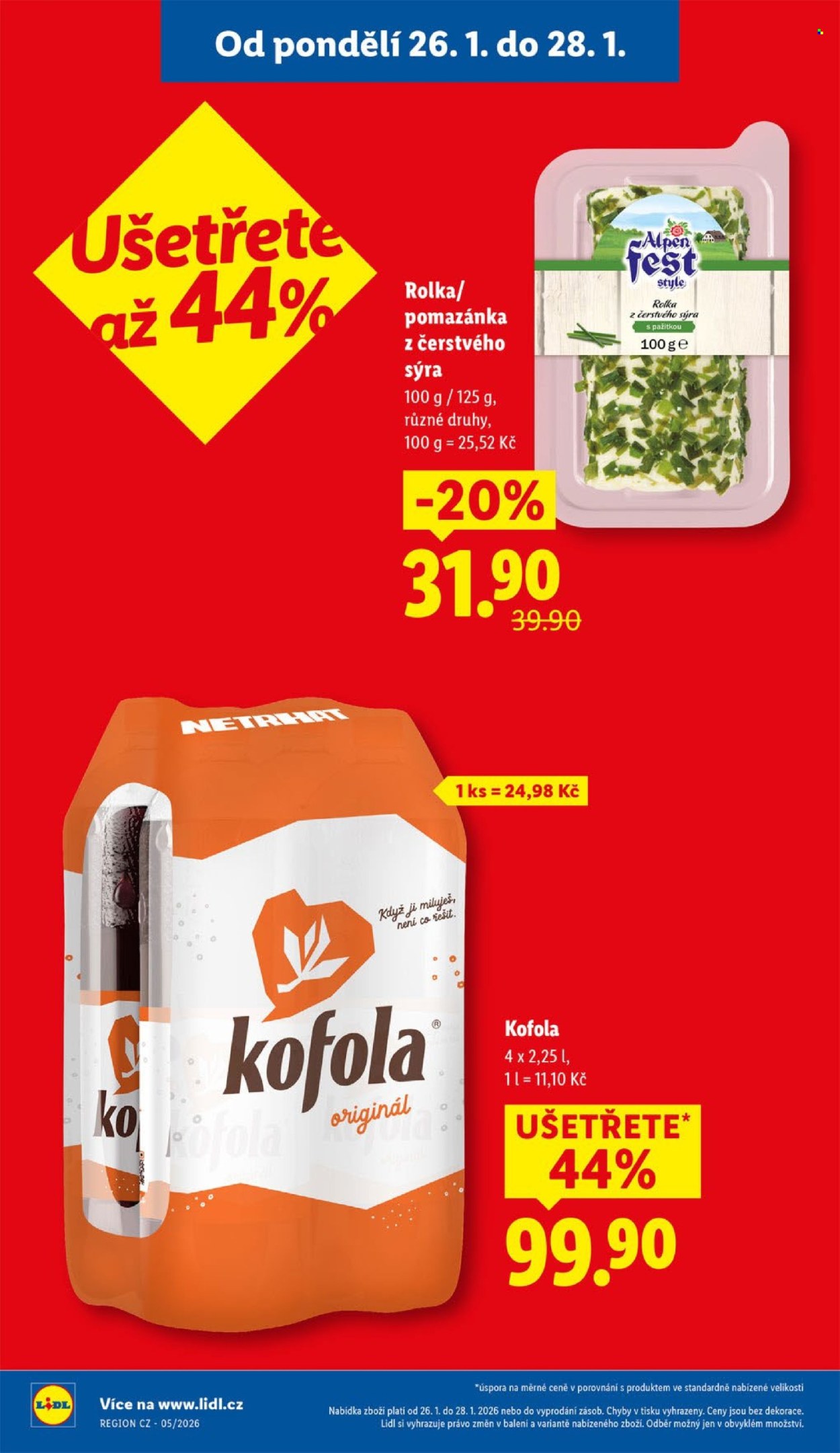 Leták Lidl - 26.1.2026 - 28.1.2026. Strana 4