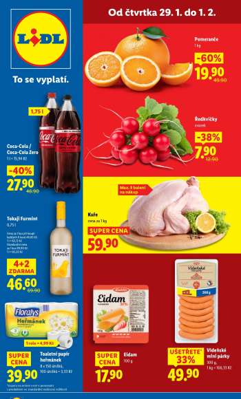 Leták Lidl - 29.1.2026 - 1.2.2026.