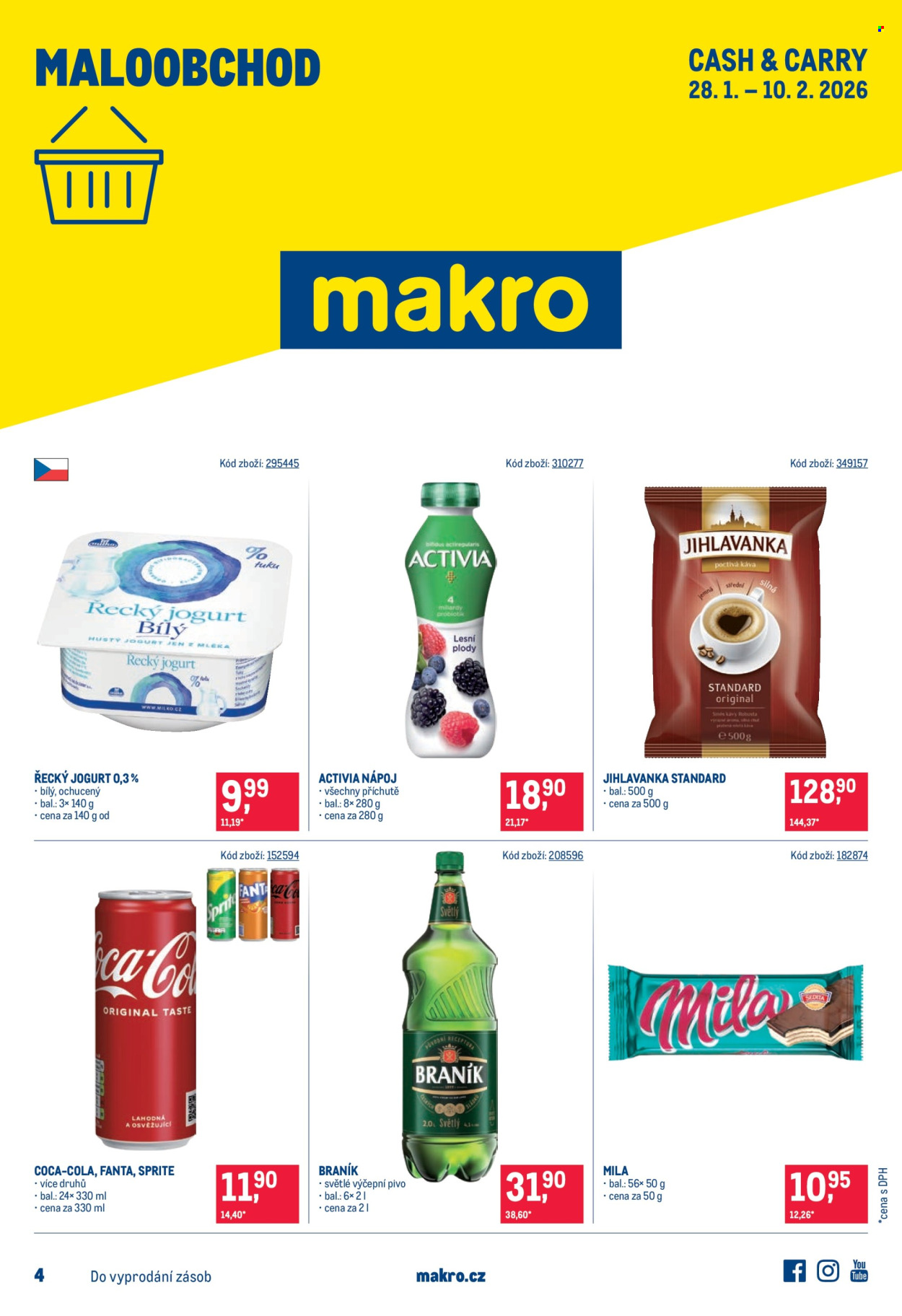 Leták MAKRO - 28.1.2026 - 10.2.2026. Strana 1