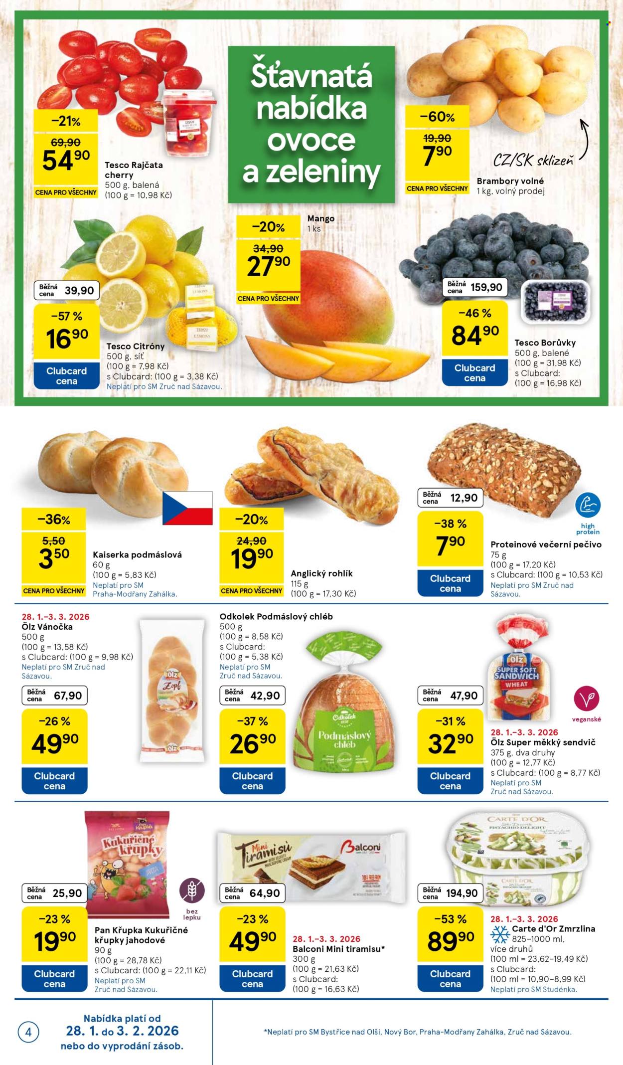 Leták TESCO supermarket - 28.1.2026 - 3.2.2026. Strana 4