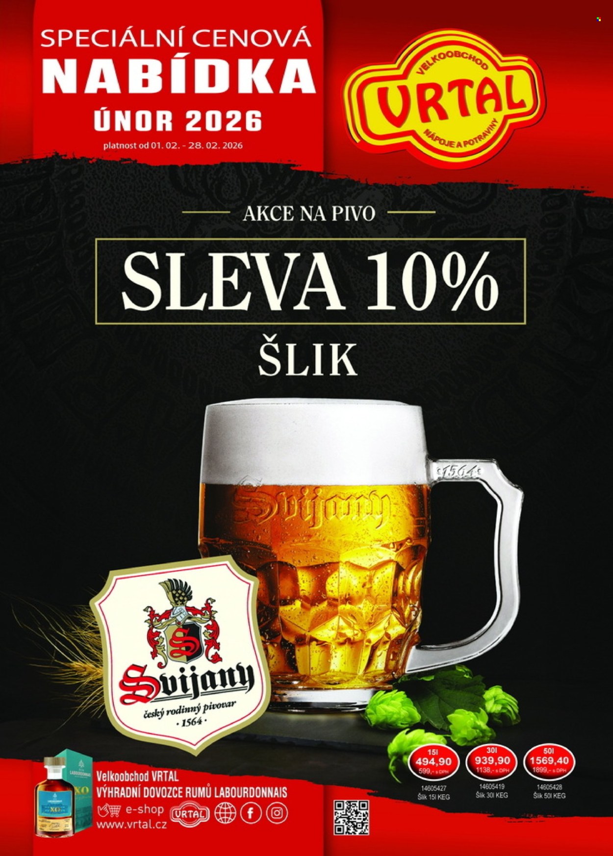 Leták Vrtal - 1.2.2026 - 28.2.2026. Strana 1