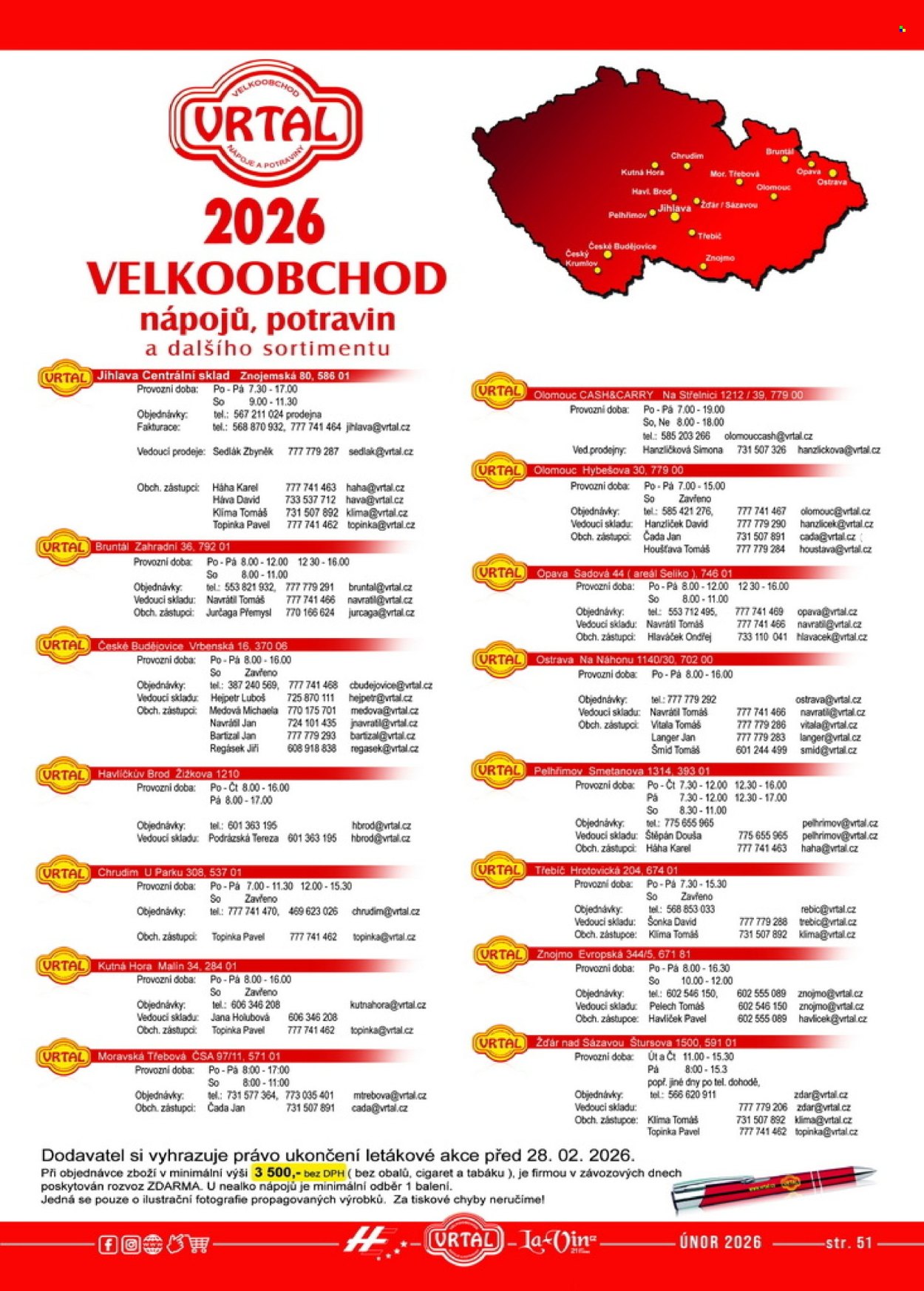 Leták Vrtal - 1.2.2026 - 28.2.2026. Strana 51