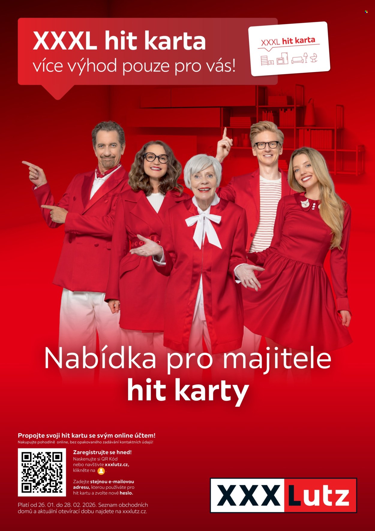 Leták XXXLutz - 26.1.2026 - 28.2.2026. Strana 1