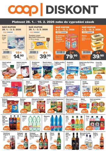 Leták coop DISKONT - 28.1.2026 - 10.2.2026.