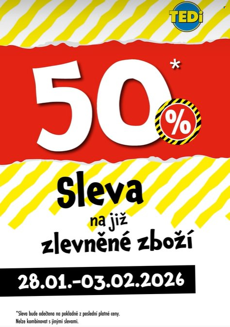 Leták TEDi - 28.1.2026 - 3.2.2026. Strana 1