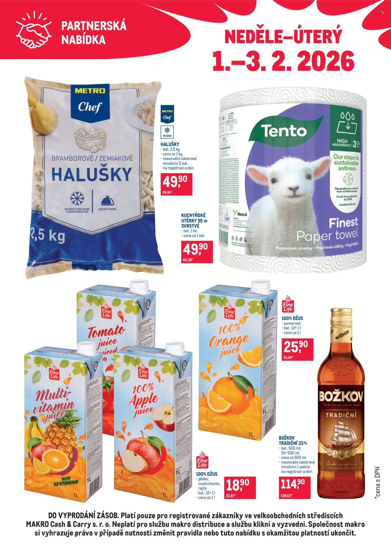 Leták MAKRO - 1.2.2026 - 3.2.2026. Strana 1