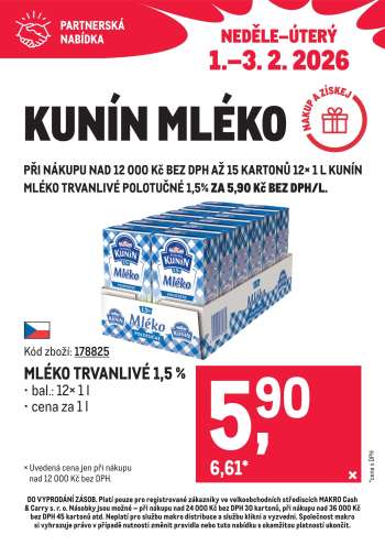 thumbnail - Mléko trvanlivé 1,5 %