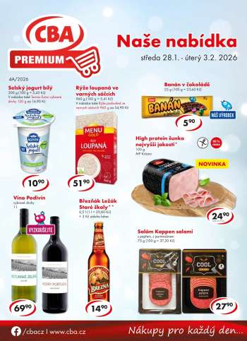 Leták CBA Premium - 28.1.2026 - 3.2.2026.