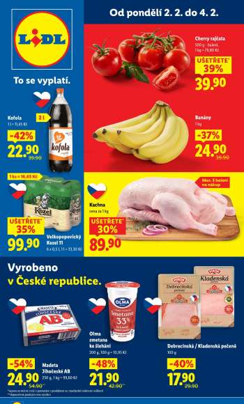Leták Lidl - 2.2.2026 - 4.2.2026.