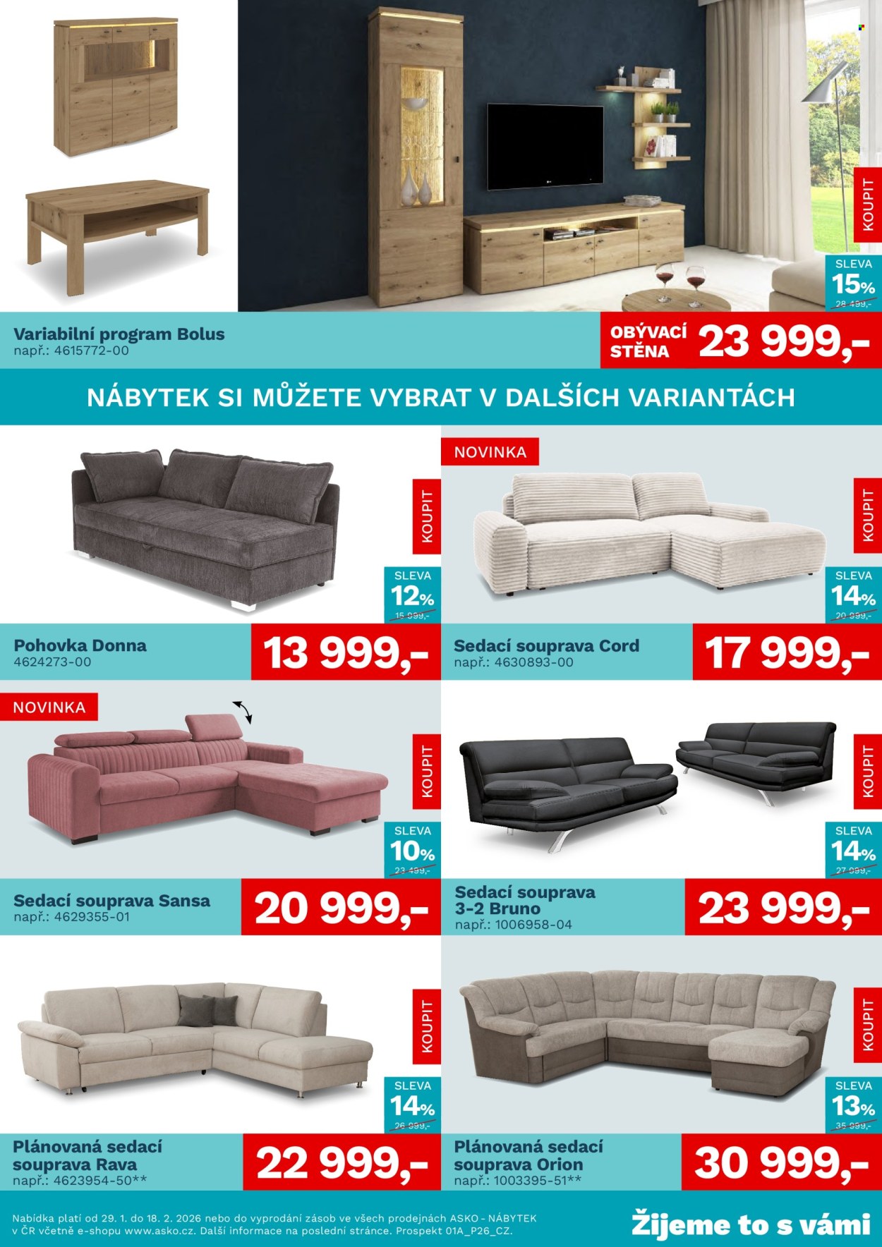Leták ASKO - 29.1.2026 - 18.2.2026. Strana 2