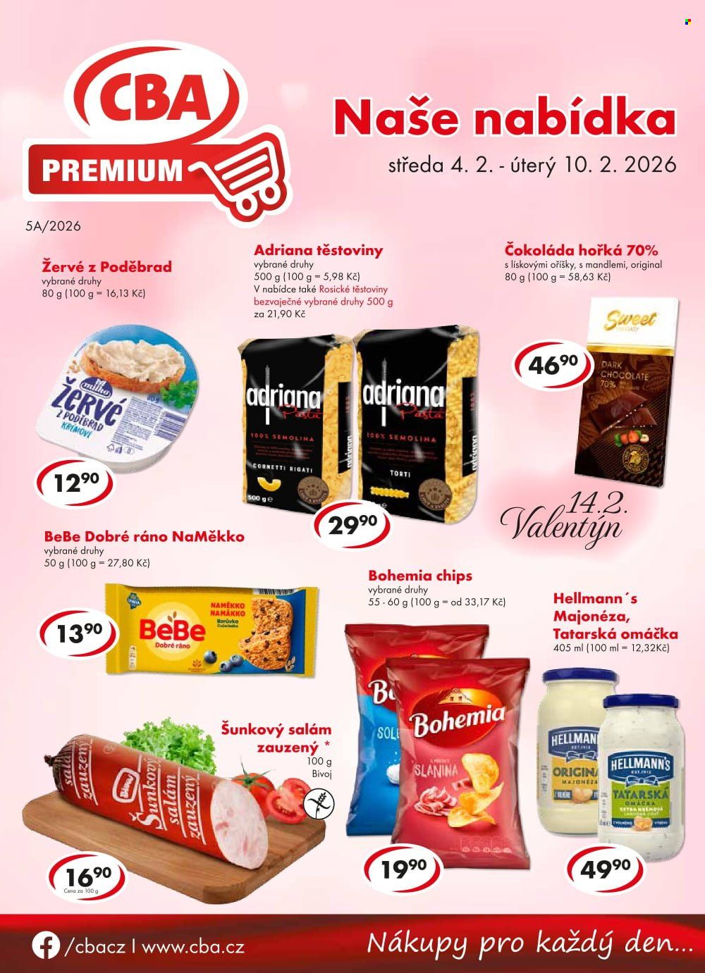 Leták CBA Premium - 4.2.2026 - 10.2.2026. Strana 1