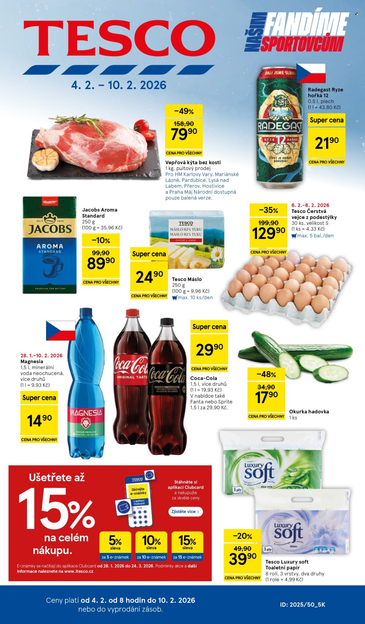 Leták TESCO - 4.2.2026 - 10.2.2026. Strana 1