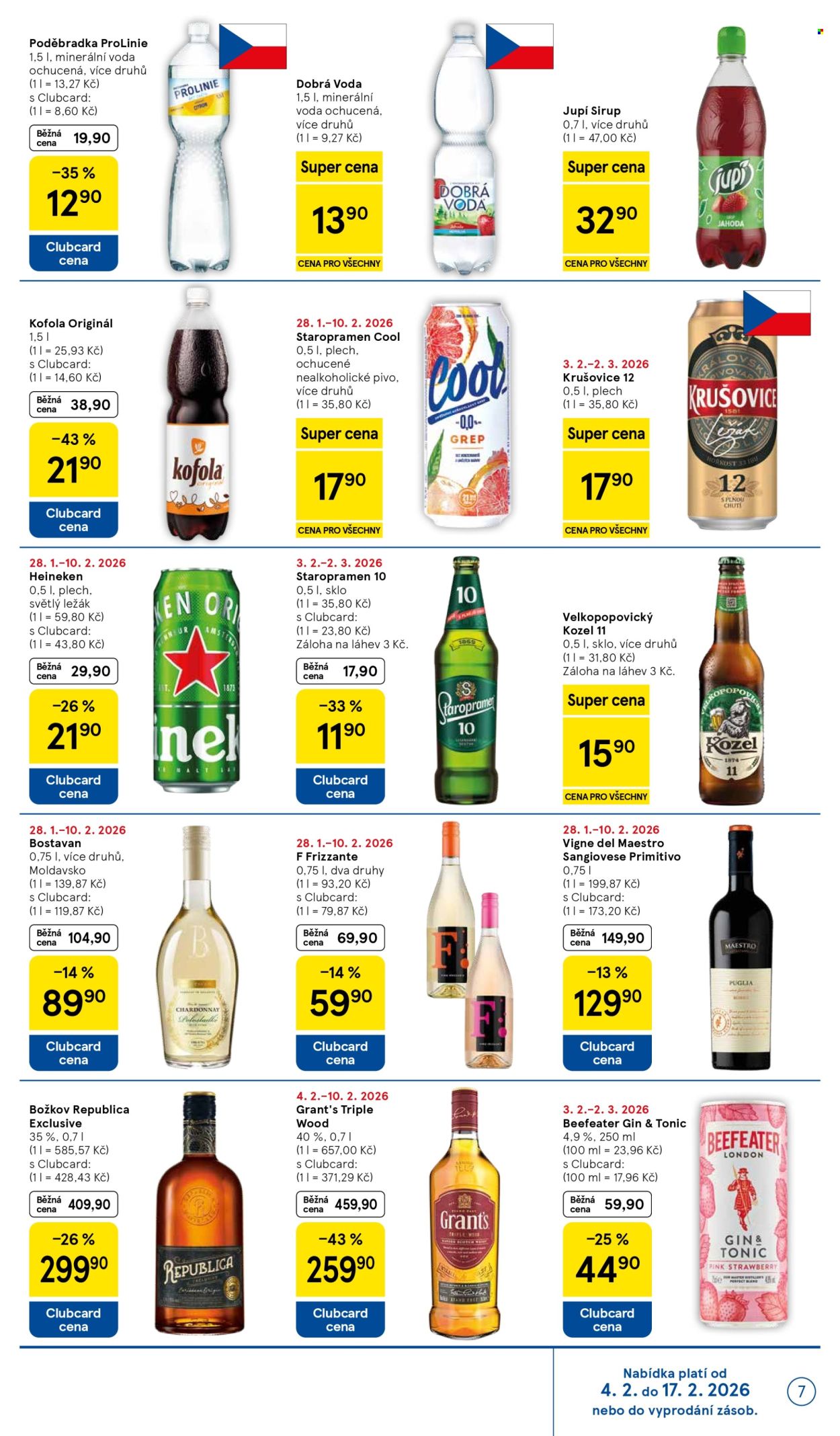 Leták TESCO supermarket - 4.2.2026 - 10.2.2026. Strana 7