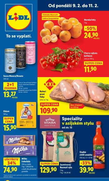 Leták Lidl - 9.2.2026 - 11.2.2026.