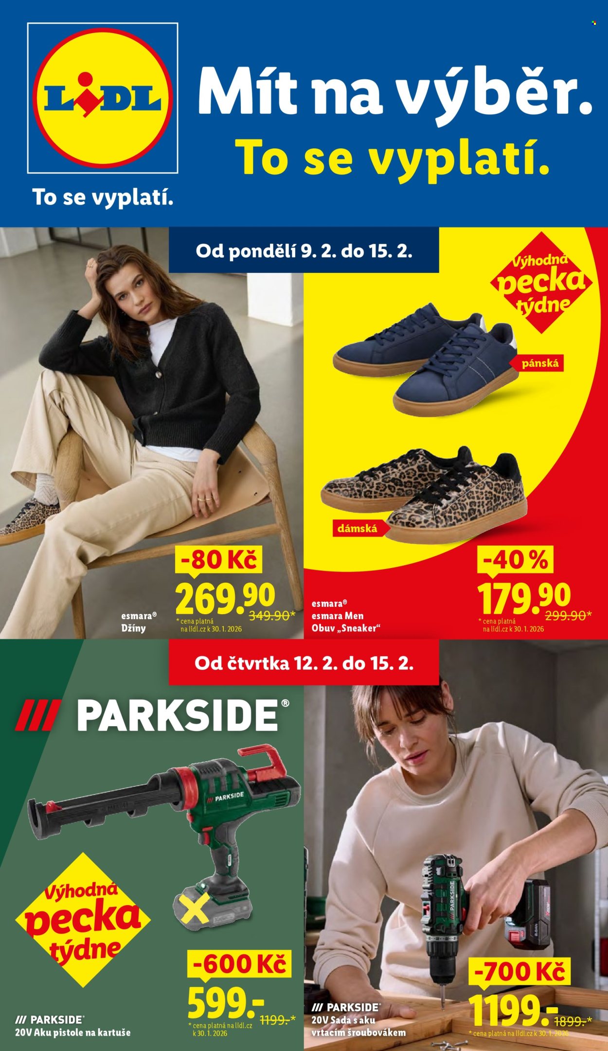 Leták Lidl - 9.2.2026 - 15.2.2026. Strana 1