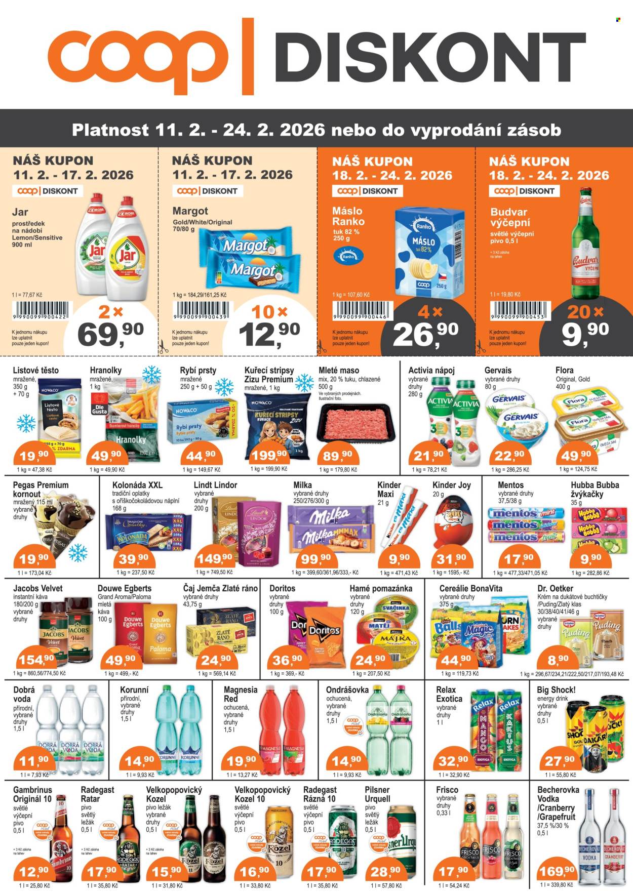 Leták coop DISKONT - 11.2.2026 - 24.2.2026. Strana 1