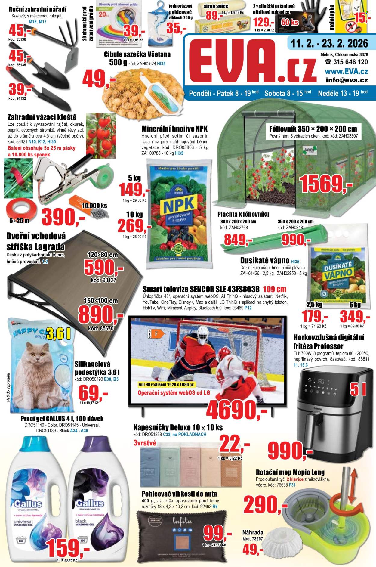 Leták EVA supermarket - 11.2.2026 - 23.2.2026. Strana 1