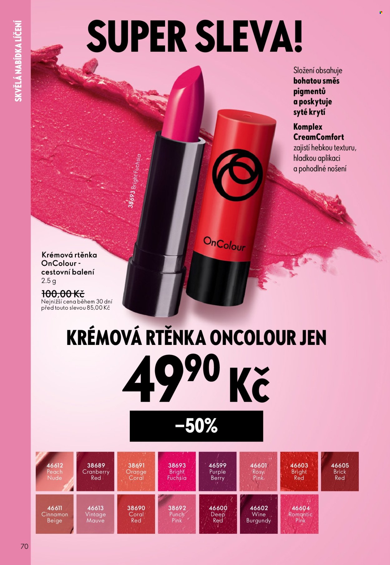 Leták ORIFLAME - 11.2.2026 - 3.3.2026. Strana 70
