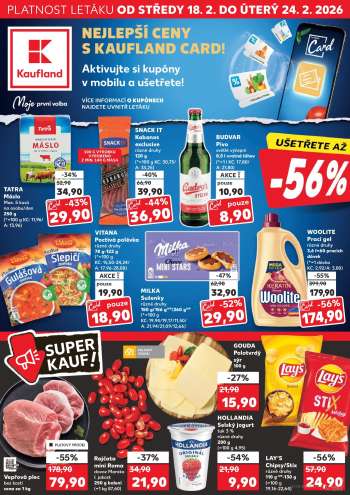 Leták Kaufland - 18.2.2026 - 24.2.2026.