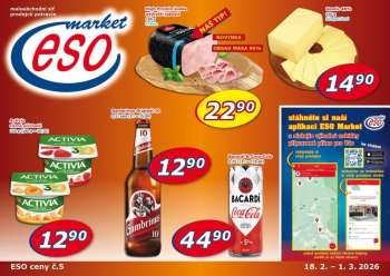 Leták ESO MARKET - 18.2.2026 - 1.3.2026.