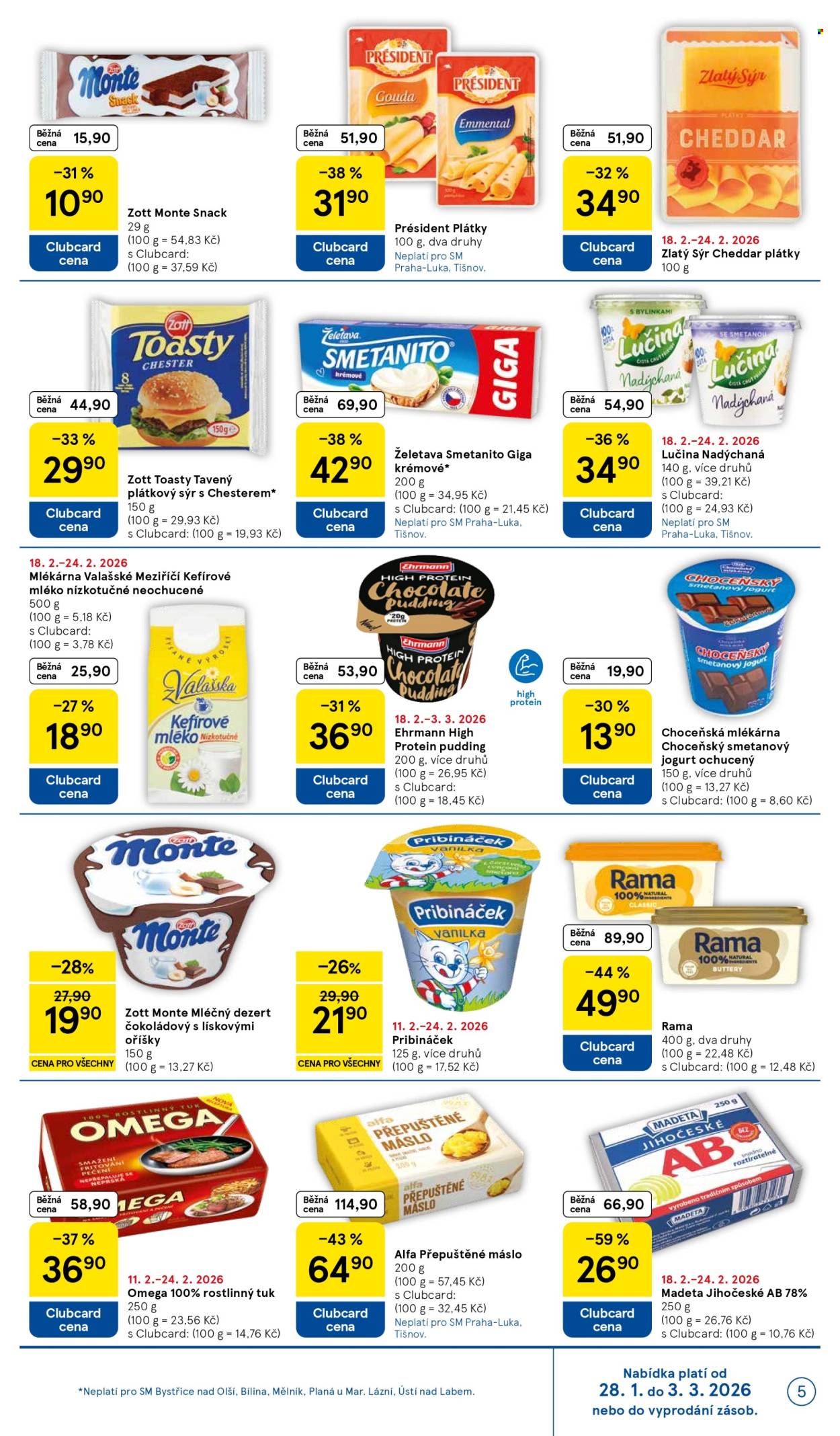 Leták TESCO supermarket - 18.2.2026 - 24.2.2026. Strana 5