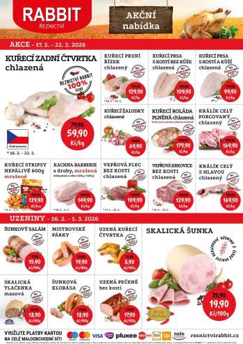 Leták RABBIT řeznictví - 17.2.2026 - 22.2.2026.