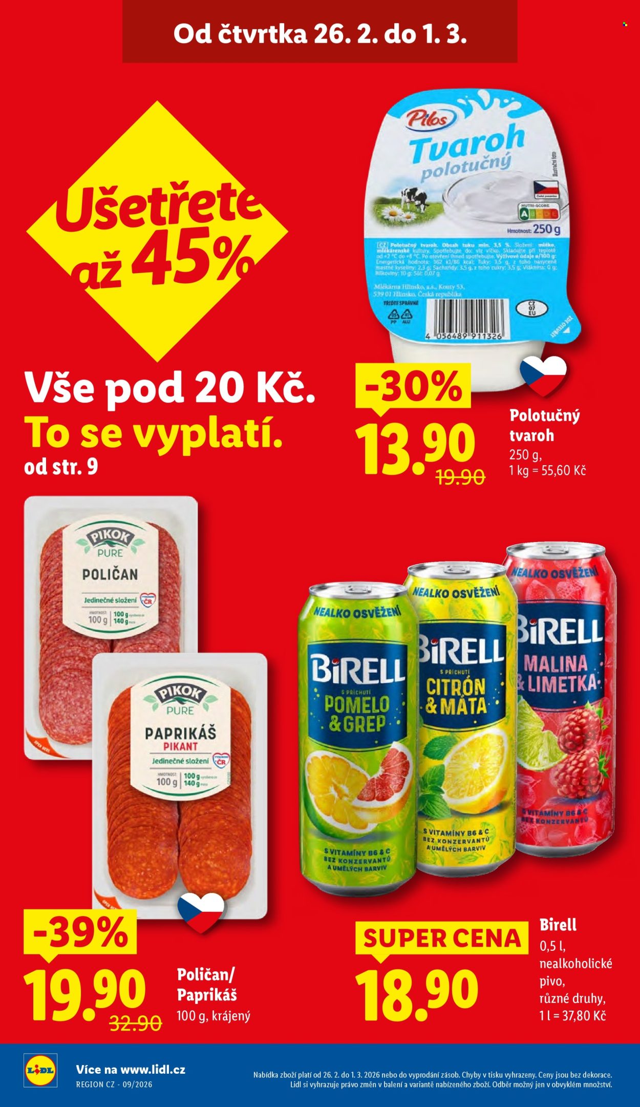 Leták Lidl - 26.2.2026 - 1.3.2026. Strana 2