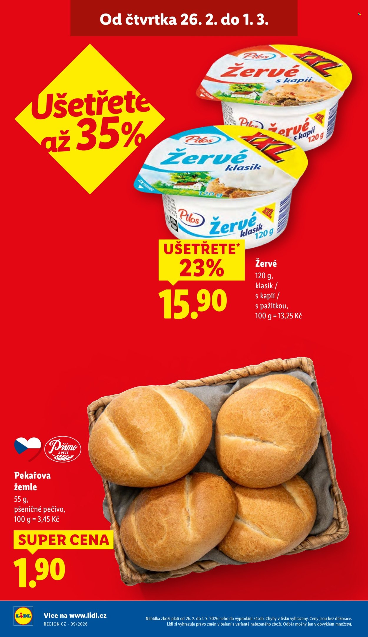 Leták Lidl - 26.2.2026 - 1.3.2026. Strana 4
