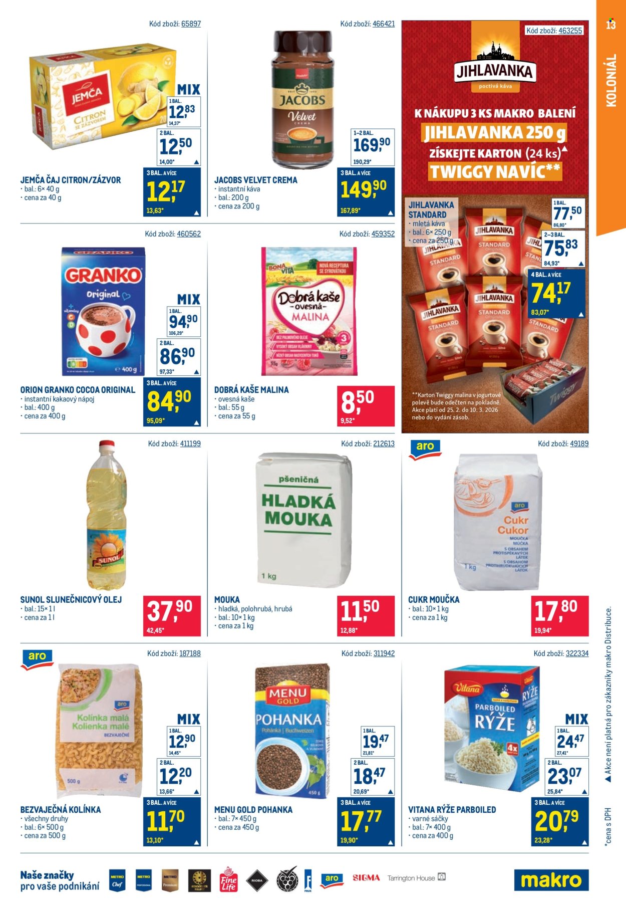 Leták MAKRO - 25.2.2026 - 10.3.2026. Strana 13