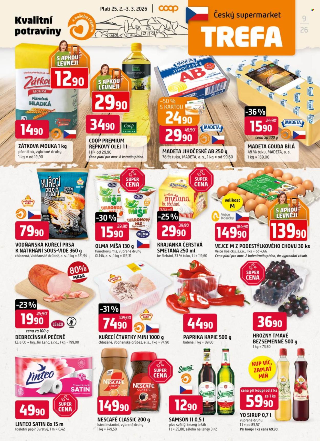 Leták TREFA coop - 25.2.2026 - 3.3.2026. Strana 1