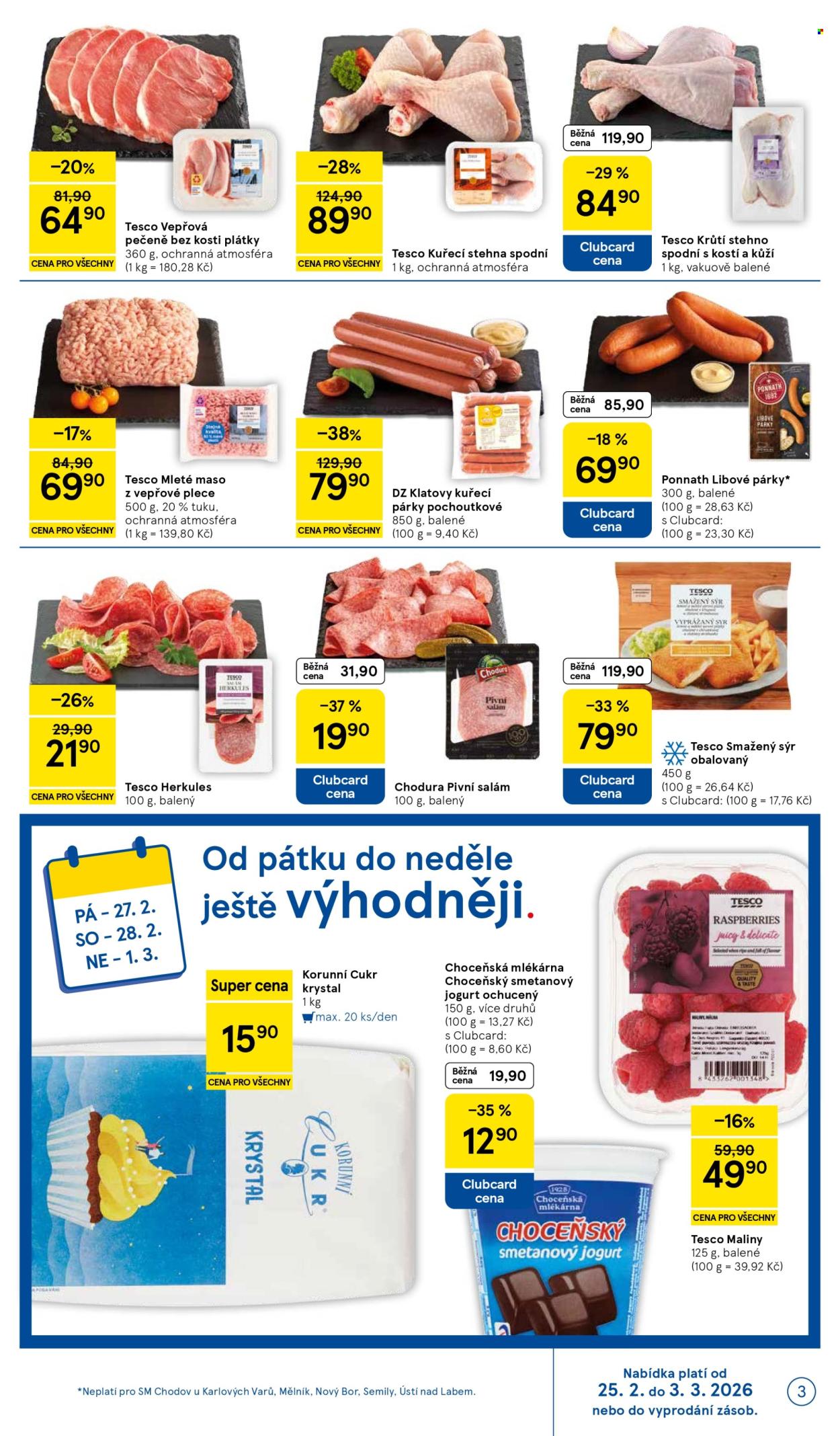 Leták TESCO supermarket - 25.2.2026 - 3.3.2026. Strana 3