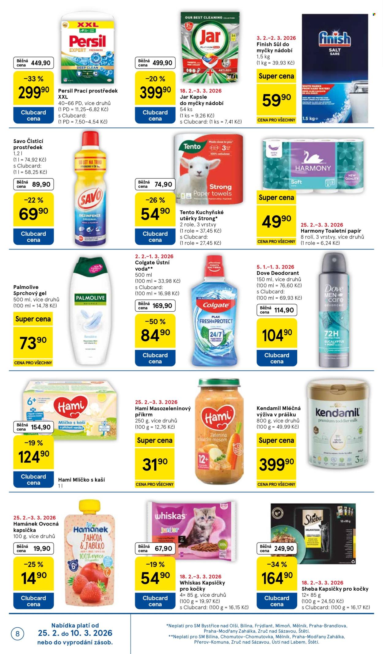 Leták TESCO supermarket - 25.2.2026 - 3.3.2026. Strana 8
