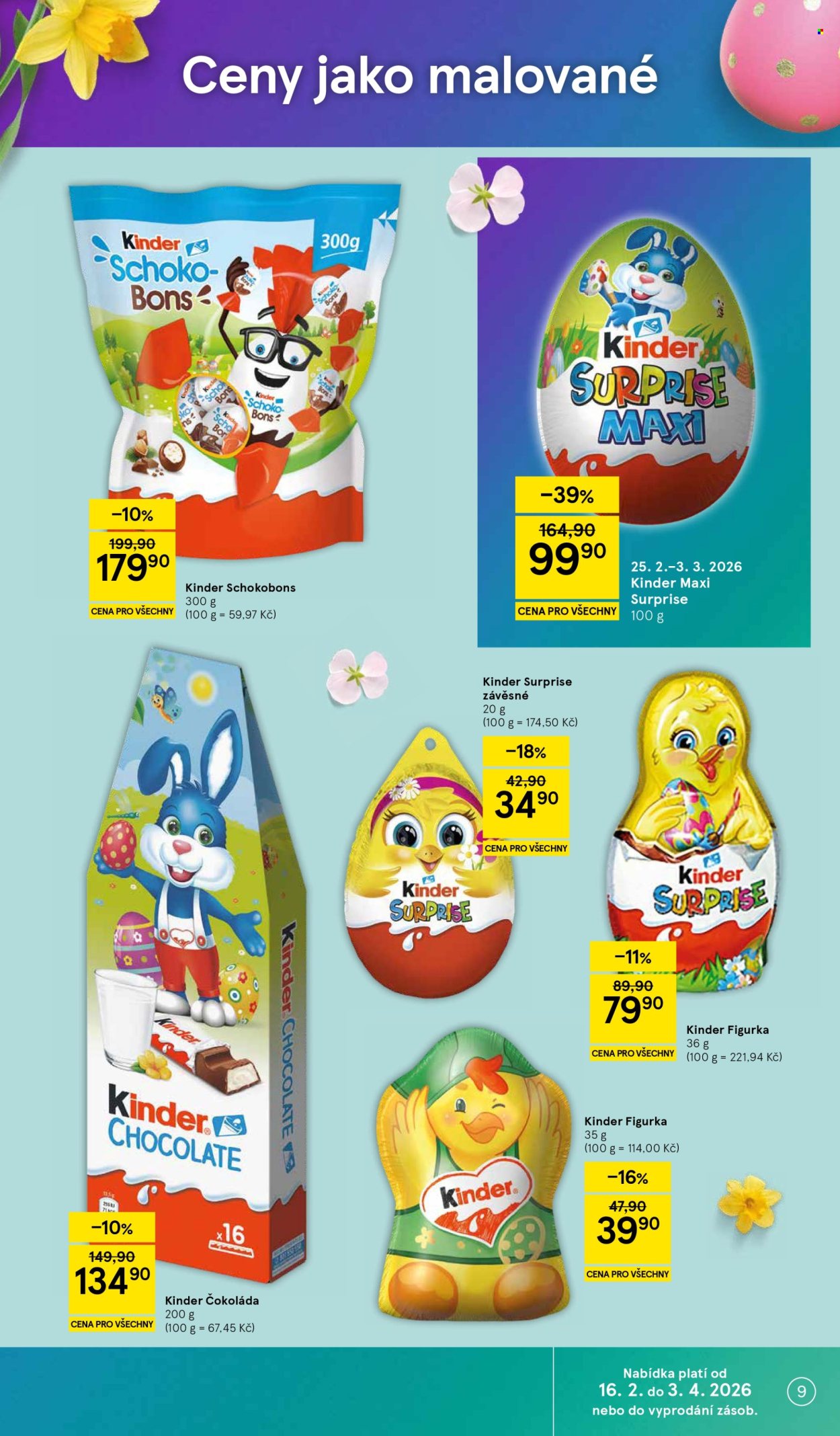 Leták TESCO supermarket - 25.2.2026 - 3.3.2026. Strana 9