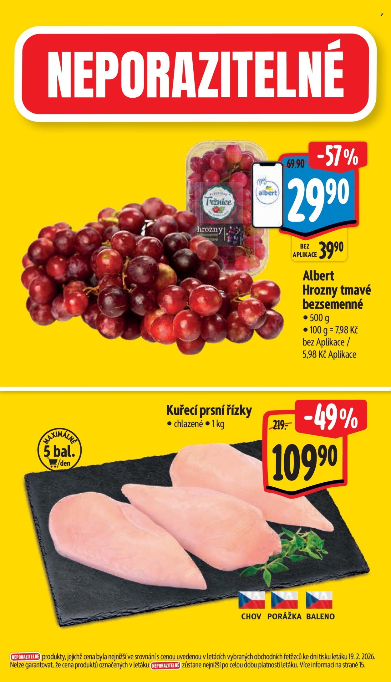 Leták Albert Supermarket - 25.2.2026 - 3.3.2026. Strana 2