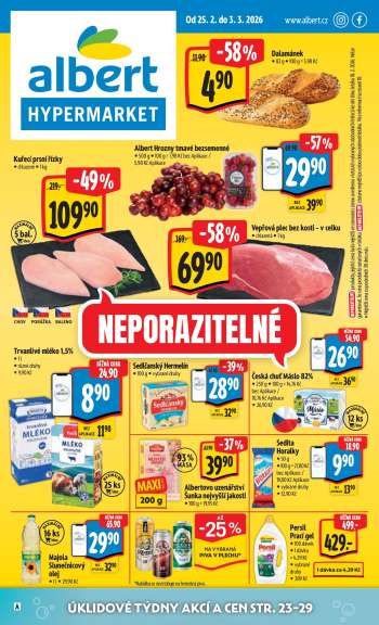 Leták Albert Hypermarket - 25.2.2026 - 3.3.2026.