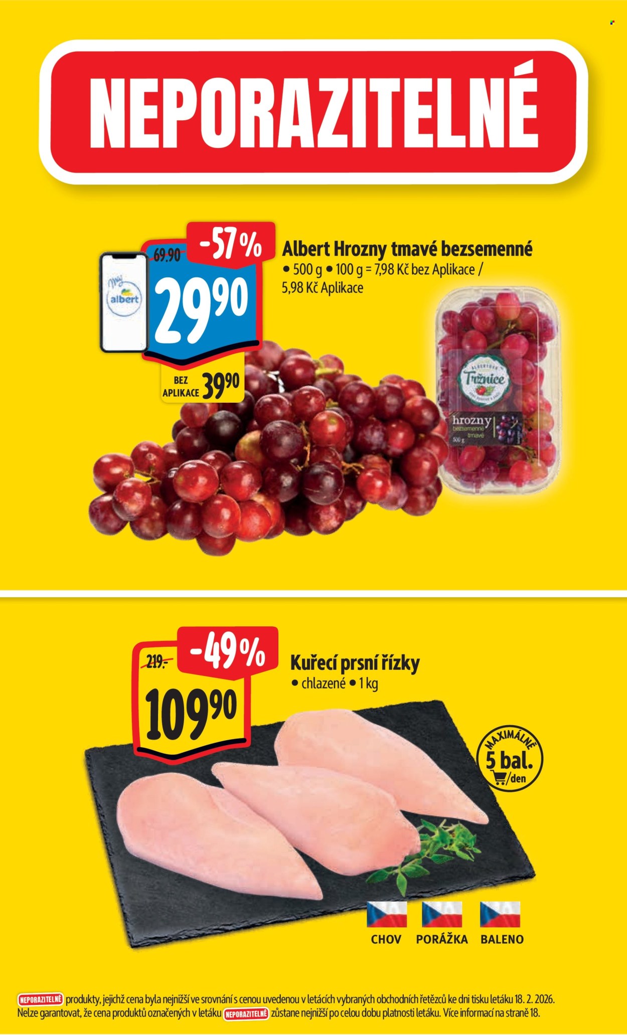 Leták Albert Hypermarket - 25.2.2026 - 3.3.2026. Strana 2